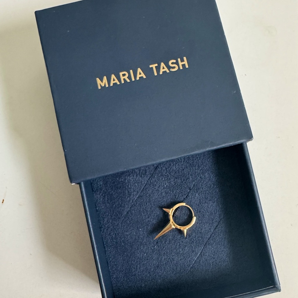 Maria Tash: Triple Long Spike Hoop Earring